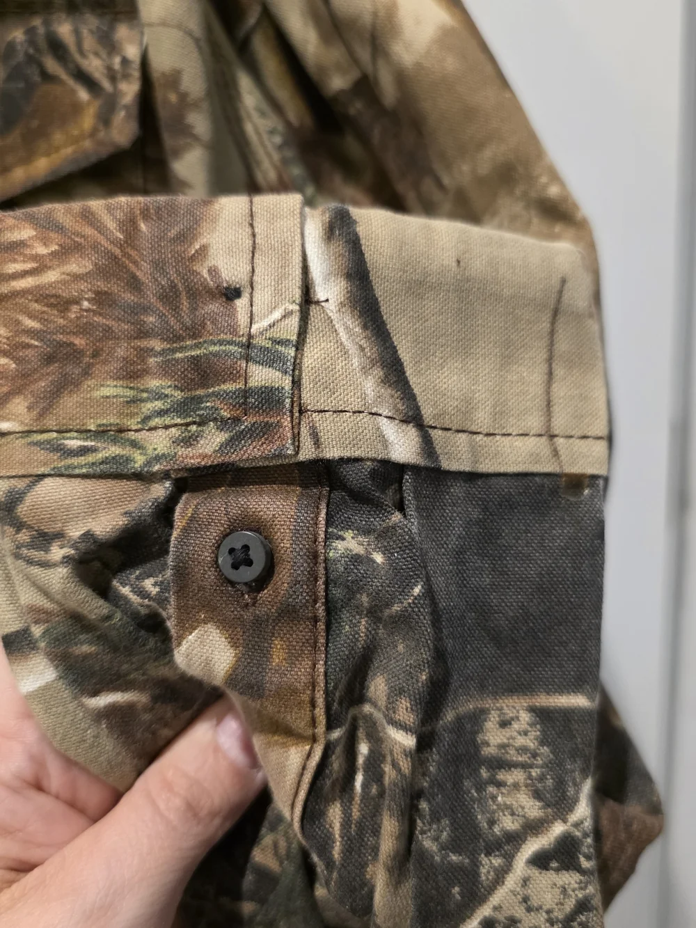 Realtree AP Camo Mens Long Sleeve Button Outdoors Hunting  2XL Gorpcore